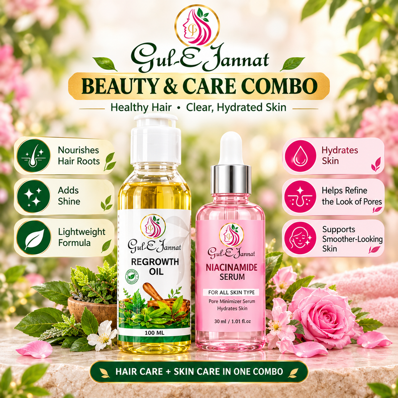 Gul-E-Jannat Hair Growth and Skincare Combo
