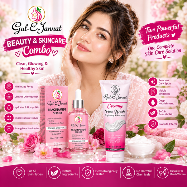 Gul-E-Jannat Niacinamide Serum and Face Wash Combo