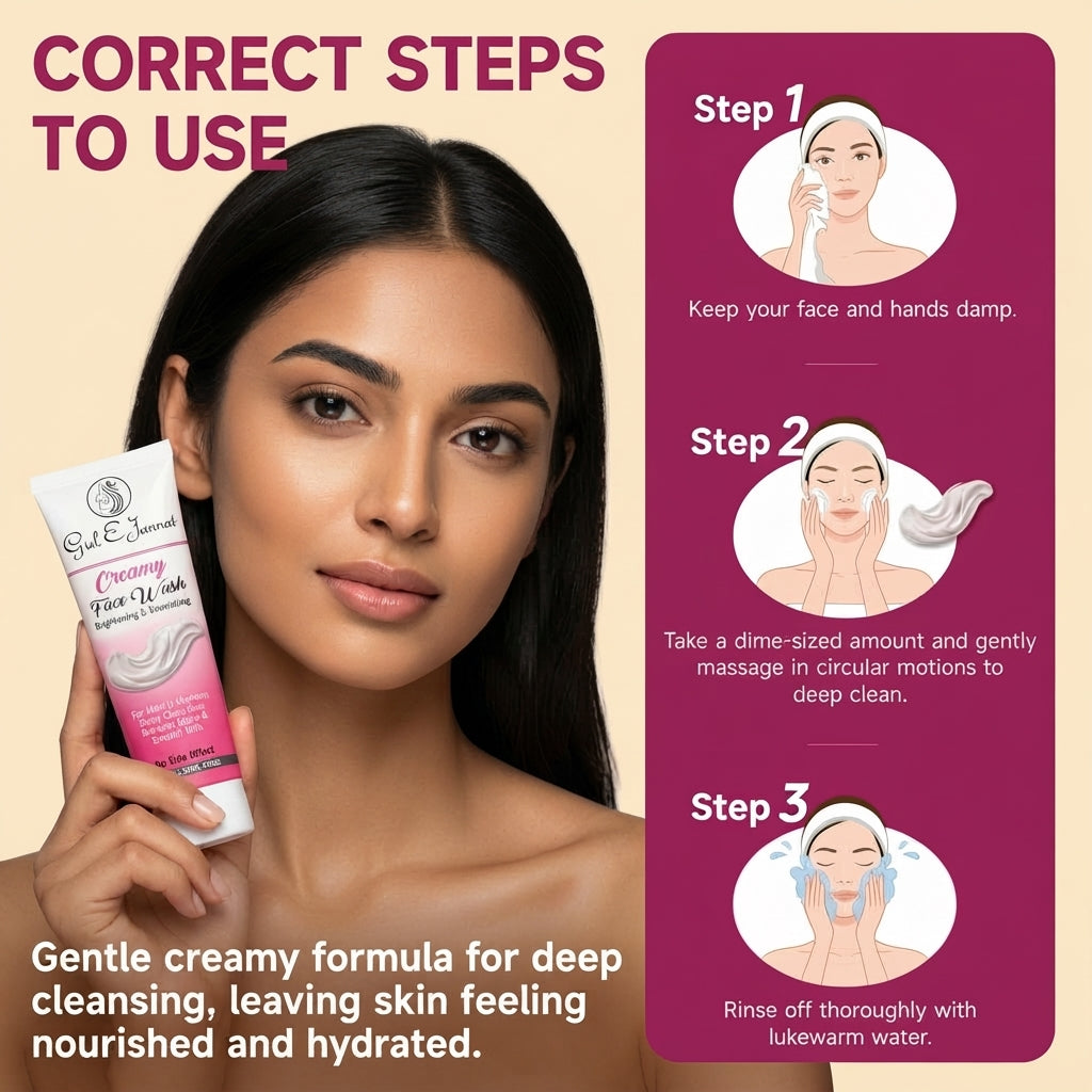 Gul-E-Jannat Creamy Brightening Face Wash